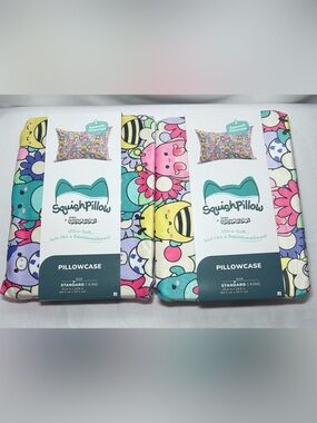 Two Squishmallows SquishPillow Standard Pillowcases